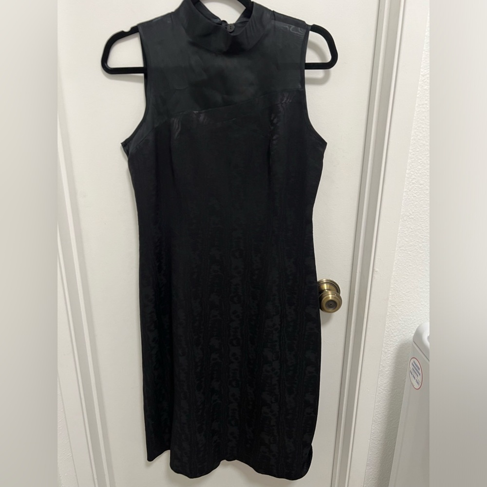 Mathilde Paris Women Black Wool/Silk Dress